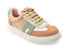 Pantofi sport CAMPER bej, RUNNER, din material textil imagine