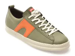 Pantofi sport CAMPER verzi, RUNNER, din piele naturala imagine
