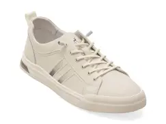 Pantofi sport CARIBU albi, V260005, din piele naturala imagine