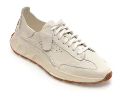 Pantofi sport CLARKS albi, CRAFSPE, din piele naturala imagine