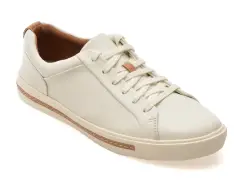 Pantofi sport CLARKS albi, UN MAUI LACE, din piele naturala imagine