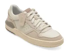 Pantofi sport CLARKS bej, COURTLITE 2 LO, din piele naturala imagine