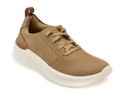 Pantofi sport CLARKS bej, SOLESTY, din nabuc imagine