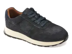 Pantofi sport CLARKS bleumarin, RADWELL TIE, din piele intoarsa imagine