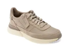 Pantofi sport CLARKS gri, CRAFT PACE, din piele naturala imagine