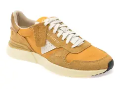 Pantofi sport CLARKS maro, CRAFT WICK LACE, din material textil si piele intoarsa imagine