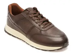 Pantofi sport CLARKS maro, RADWELL TIE, din piele naturala imagine
