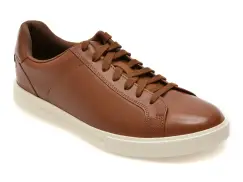 Pantofi sport CLARKS maro, ROMSEY LACE, din piele naturala imagine