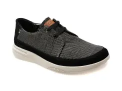 Pantofi sport CLARKS negri, EASELAC, din material textil imagine