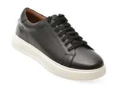 Pantofi sport CLARKS negri, GOSWELL TIE, din piele naturala imagine
