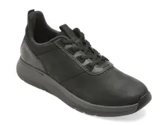 Pantofi sport CLARKS negri, MOTION TREK LX, din piele naturala imagine