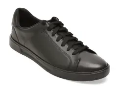 Pantofi sport CLARKS negri, ROMSLAC, din piele naturala imagine