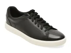Pantofi sport CLARKS negri, ROMSLAC, din piele naturala imagine