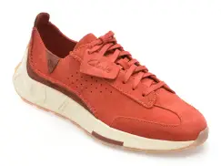 Pantofi sport CLARKS rosii, CRAFT SPEED, din piele intoarsa imagine