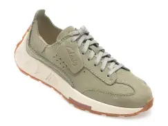 Pantofi sport CLARKS verzi, CRAFT SPEED, din nabuc imagine