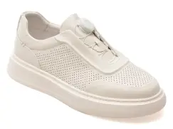 Pantofi sport EPICA albi, 110263, din piele naturala imagine