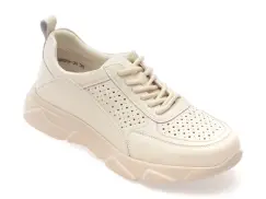 Pantofi sport EPICA albi, 18029, din piele naturala imagine