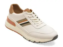 Pantofi sport EPICA albi, 59237, din piele naturala imagine