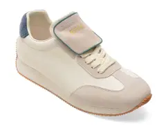 Pantofi sport EPICA albi, 59635, din piele naturala imagine