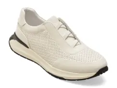 Pantofi sport EPICA albi, 59875, din piele naturala imagine