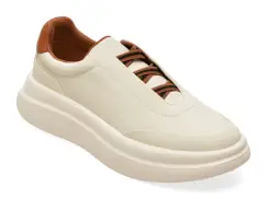 Pantofi sport EPICA albi, 6006, din piele naturala imagine