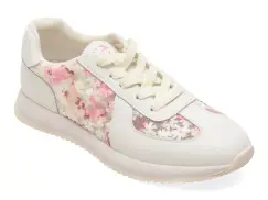 Pantofi sport EPICA albi, 6159290, din material textil si piele naturala imagine