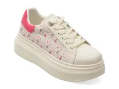 Pantofi sport EPICA albi, 706, din piele naturala imagine