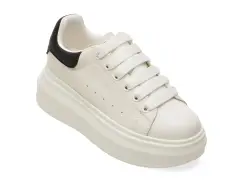 Pantofi sport EPICA albi, 70622, din piele naturala imagine