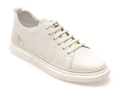 Pantofi sport EPICA albi, 8161, din piele naturala imagine