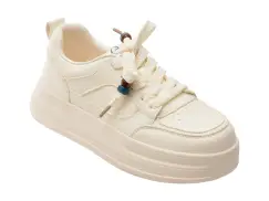 Pantofi sport EPICA albi, C1165, din piele naturala imagine