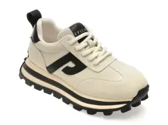 Pantofi sport EPICA albi, M1113, din piele naturala imagine