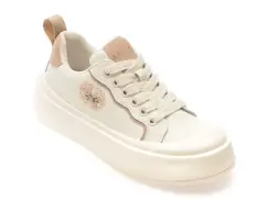 Pantofi sport EPICA albi, M1362, din piele naturala imagine