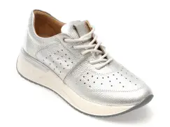 Pantofi sport EPICA argintii, 4442906, din piele naturala imagine