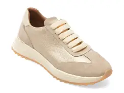 Pantofi sport EPICA aurii, 1001319, din piele naturala imagine