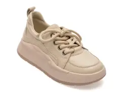 Pantofi sport EPICA bej, 68628, din piele naturala imagine