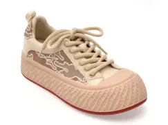 Pantofi sport EPICA bej, 8895, din material textil imagine