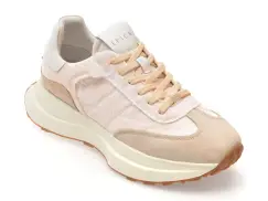 Pantofi sport EPICA bej, QS665, din material textil imagine