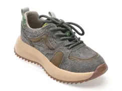 Pantofi sport EPICA gri, 5388, din piele naturala imagine