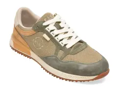 Pantofi sport EPICA gri, 93363, din material textil si piele naturala imagine