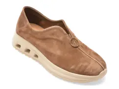 Pantofi sport EPICA gri, QS872, din piele intoarsa imagine