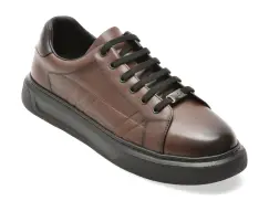 Pantofi sport EPICA maro, T8900, din piele naturala imagine