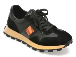 Pantofi sport EPICA negri, 110016, din material textil imagine