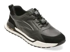Pantofi sport EPICA negri, 18981, din piele naturala imagine