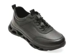 Pantofi sport EPICA negri, 19191, din piele naturala imagine