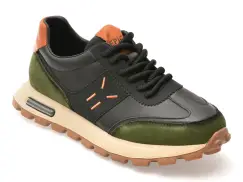 Pantofi sport EPICA negri, 31231, din piele naturala imagine