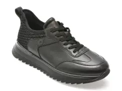 Pantofi sport EPICA negri, 56251, din piele naturala imagine