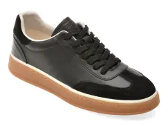 Pantofi sport EPICA negri, 59215, din piele naturala imagine
