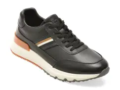 Pantofi sport EPICA negri, 59237, din piele naturala imagine