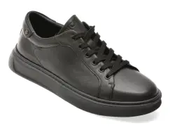 Pantofi sport EPICA negri, 59960, din piele naturala imagine