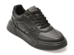 Pantofi sport EPICA negri, 6005, din piele naturala imagine